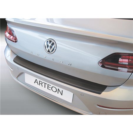 Protection de seuil arrière (ABS) sur mesure pour Volkswagen Arteon 2017-2020 Noir