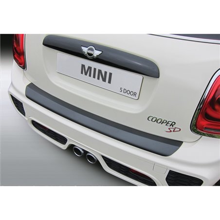 Protection de seuil arrière (ABS) sur mesure pour Mini F55 5 portes One/Cooper/D/S 10/2014-02/2021 Noir