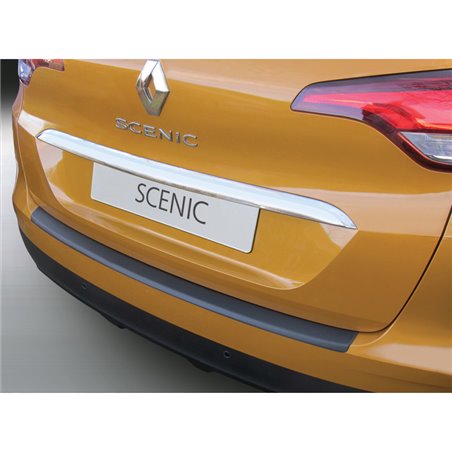 Protection de seuil arrière (ABS) sur mesure pour Renault Scenic IV 10/2016- Noir