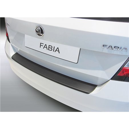 Protection de seuil arrière (ABS) sur mesure pour Skoda Fabia III 5 portes 11/2014-08/2021 Noir