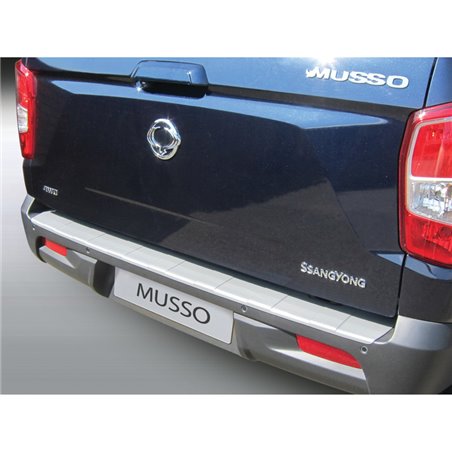 Protection de seuil arrière (ABS) sur mesure pour Ssang Yong Musso 2018- 'Ribs'