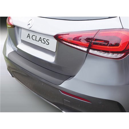 Protection de seuil arrière (ABS) sur mesure pour Mercedes Classe A W177 AMG-Line 2018- Noir