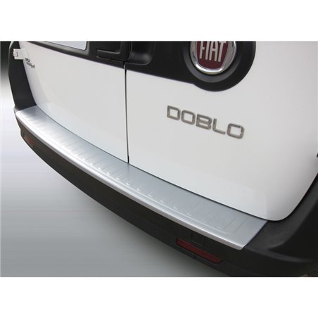 Protection de seuil arrière (ABS) sur mesure pour Fiat Doblo & Opel Combo 12/2014- Argent