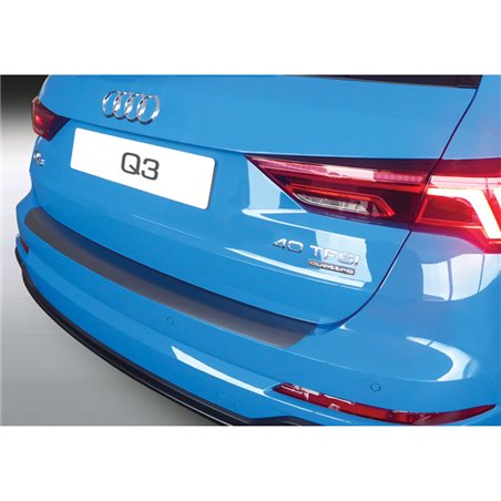 Protection de seuil arrière (ABS) sur mesure pour Audi Q3/RSQ3 (F3B) 2019- Noir