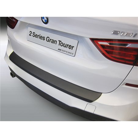 Protection de seuil arrière (ABS) sur mesure pour BMW Série 2 F46 Gran Tourer 'M-Sport' 6/2015- Noir