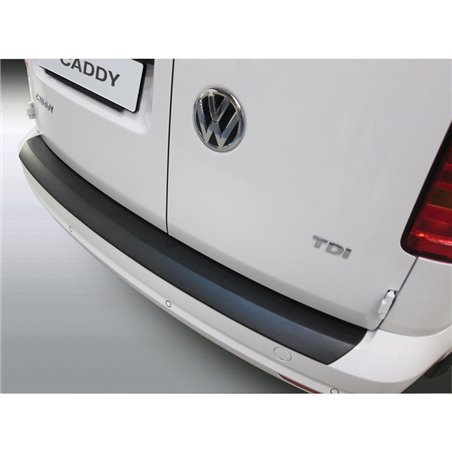 Protection de seuil arrière (ABS) sur mesure pour Volkswagen Caddy/Maxi 2015-2020 Noir