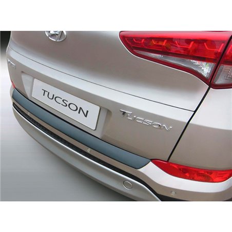 Protection de seuil arrière (ABS) sur mesure pour Hyundai Tucson 8/2015-6/2018 Noir