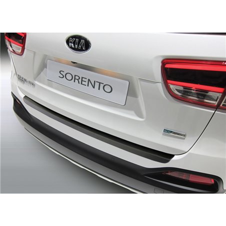 Protection de seuil arrière (ABS) sur mesure pour Kia Sorento III (UM) 1/2015-9/2017 Noir