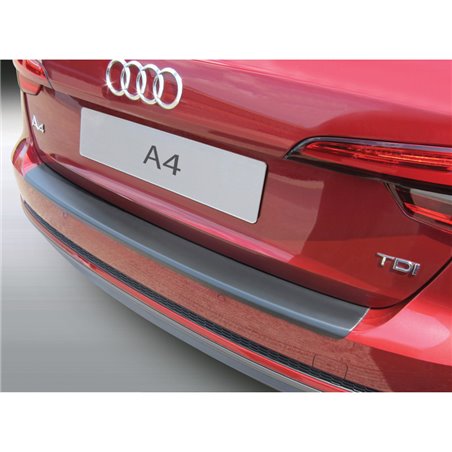 Protection de seuil arrière (ABS) sur mesure pour Audi A4 Avant Allroad 10/2015-9/2018 Noir