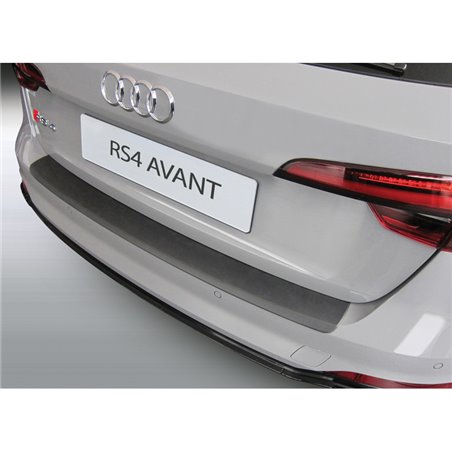 Protection de seuil arrière (ABS) sur mesure pour Audi RS4 Avant 2018- Noir