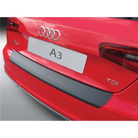 Protection de seuil arrière (ABS) sur mesure pour Audi A3/S3 8V 3-portes 6/2012-10/2017 Noir