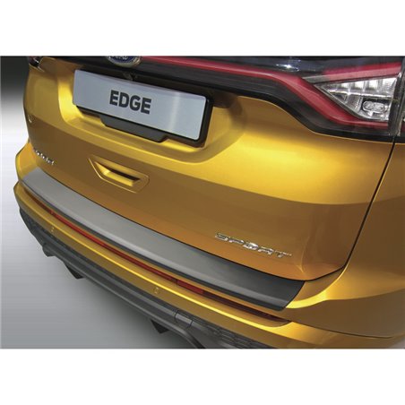 Protection de seuil arrière (ABS) sur mesure pour Ford Edge 2016-2018 Noir