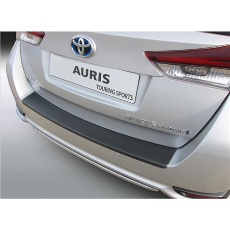 Protection de seuil arrière (ABS) sur mesure pour Toyota Auris Touring Sports 2015-2019 Noir