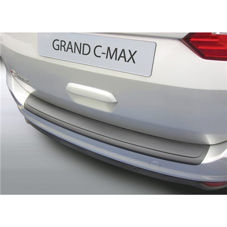 Protection de seuil arrière (ABS) sur mesure pour Ford Grand C-Max 2015-2019 Noir