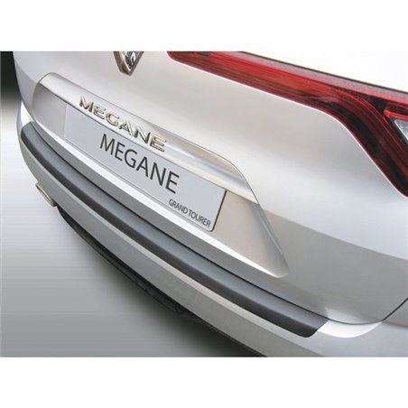 Protection de seuil arrière (ABS) sur mesure pour Renault Megane Grandtour 2016-2020 Noir