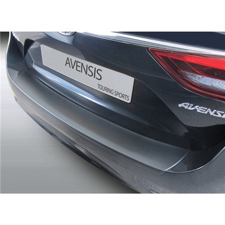 Protection de seuil arrière (ABS) sur mesure pour Toyota Avensis Touring Sports 2015-2019 Noir