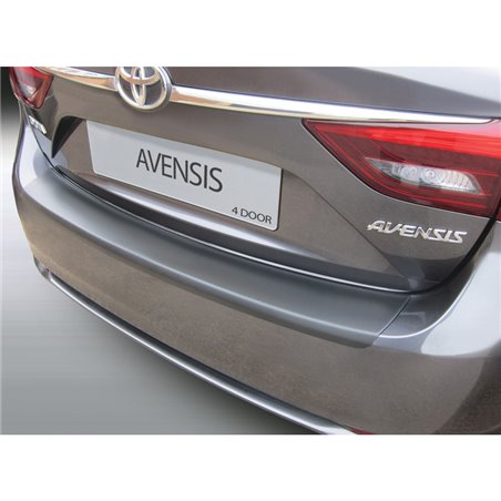 Protection de seuil arrière (ABS) sur mesure pour Toyota Avensis 4-portes 2015-2019 Noir