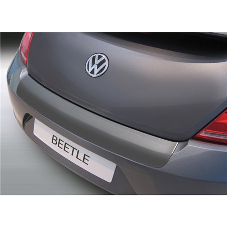 Protection de seuil arrière (ABS) sur mesure pour Volkswagen Beetle 2011-2016 Noir