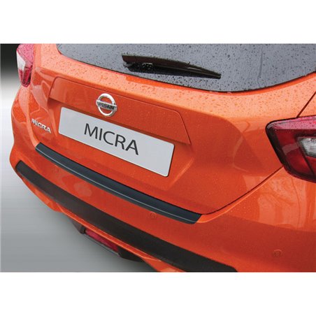 Protection de seuil arrière (ABS) sur mesure pour Nissan Micra K14 2017- Noir