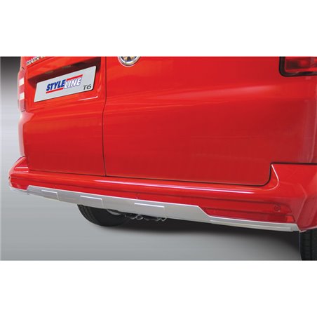 RGM Jupe arrière 'Skid-Plate' sur mesure pour Volkswagen Transporter T6 2015-2020 & T6.1 2020- (avec portes arrières) Argent