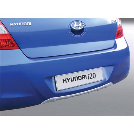 RGM Jupe arrière (Diffuseur) sur mesure pour Hyundai i20 3/5-portes 2009-2015 argent (ABS)