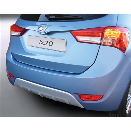 RGM Jupe arrière (Diffuseur) sur mesure pour Hyundai ix20 11/2012 - 12/2016 argent (ABS)