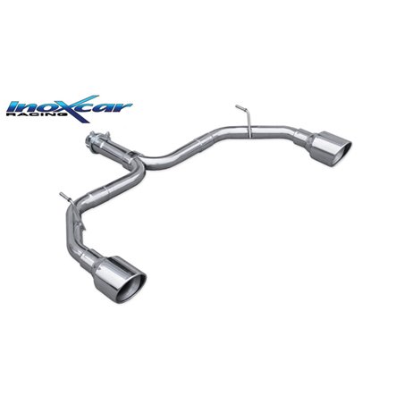 100% Inox Échappement Double sur mesure pour Alfa Romeo Giulietta 1750 Tbi 241cv QV 2014- 1x110mm X-Race