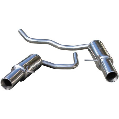 100% Inox Échappement Double sur mesure pour Audi A4 8E 1.8T 2001- Droite/Gauche 102mm