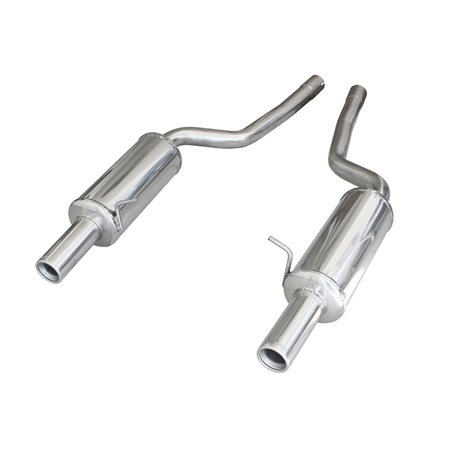 100% Inox Échappement Double sur mesure pour Audi RS6 4.2i V8 2002- Droite/Gauche 80mm