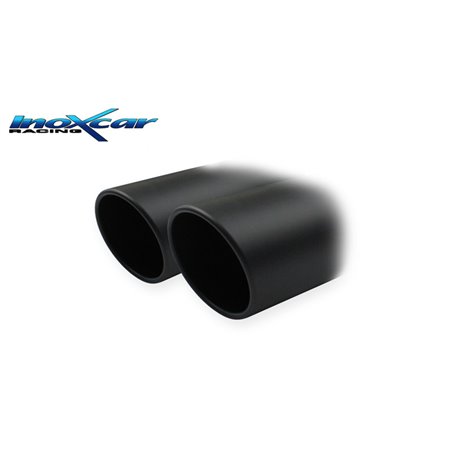 100% Inox Échappement Sport sur mesure pour Citroën DS3 1.6 Turbo Racing (207cv) 2011- Ø55mm 2x80mm X-Race Black Matt