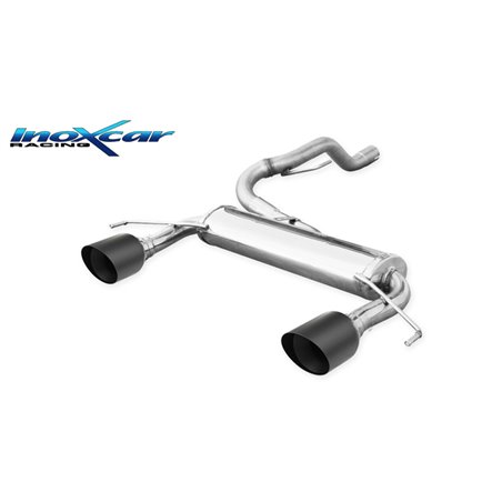 100% Inox Échappement Double sur mesure pour Opel Corsa D OPC 1.6T Nurburgring (210cv) 2012- Ø54,5mm Droite/Gauche 100mm Ceramic