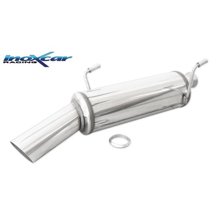 100% Inox Échappement Sport sur mesure pour Peugeot 206CC 1.6 HDI 110cv 2005- 1x90mm Rally