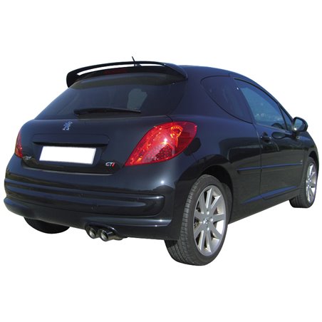 100% Inox Échappement Sport sur mesure pour Peugeot 207 1.6 16v (175cv) 2007- 2x80mm Racing