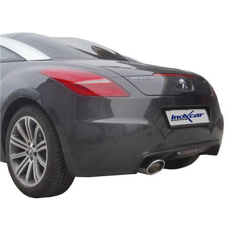 100% Inox Échappement Sport sur mesure pour Peugeot RCZ 1.6THP (156cv) 2010- 150x105 Oblique