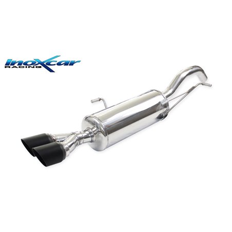 100% Inox Échappement Sport sur mesure pour Peugeot RCZ 1.6 THP 156cv 2010- 2x80mm Ceramic Black