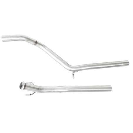 100% Inox Tube centrale sur mesure pour Peugeot RCZ 1.6THP (200cv) 2010- (Ø63,5mm)