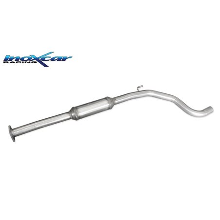 100% Inox Silencieux centrale sur mesure pour Fiat Punto EVO 1.4T MultiAir 165cv 2010- Ø55mm