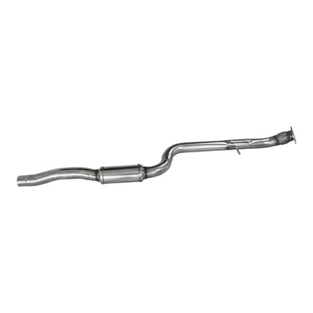 100% Inox Silencieux centrale sur mesure pour Alfa Romeo Giulia Q4 Veloce 2.0 Turbo 280cv Ø 70 Flexible