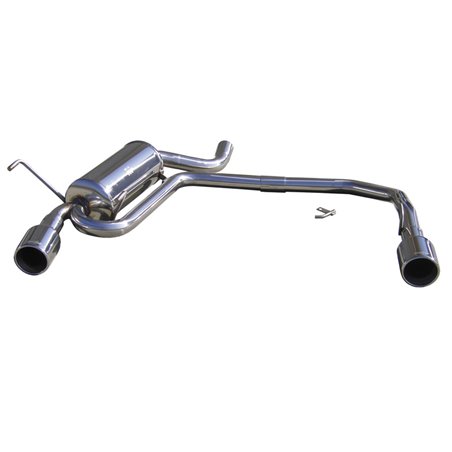 100% Inox Échappement Double sur mesure pour Peugeot 406 Coupe 2.0 (132cv) 1997- Droite/Gauche 102mm