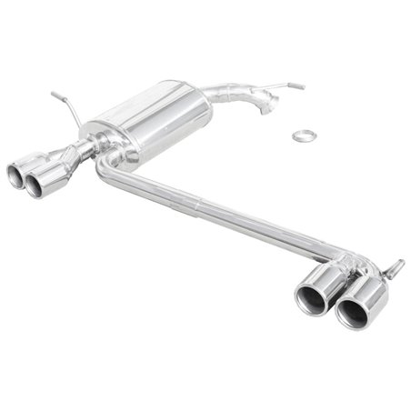 100% Inox Échappement Double sur mesure pour Peugeot 407 2.7 HDi 24v (204cv) 2006- Droite/Gauche 2x80mm