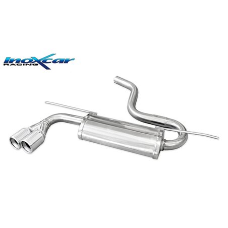 100% Inox Échappement Double sur mesure pour Volkswagen Golf VII 2.0 GTD 184CV 2012- 2019 2x80mm