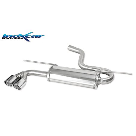 100% Inox Échappement Double sur mesure pour Volkswagen Golf VII 2.0 GTD 184CV 2012- 2019 2x80mm X-Race