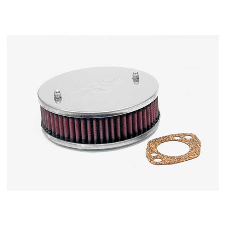 K&N Filtre à Air rond sur mesure pour carburateur SU/SU Hitachi 1.5'' HS4/HIF4/HIF38, trou décentré, Hauteur d'assemblage 47mm (