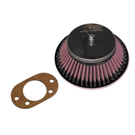 K&N Filtre à Air conique sur mesure pour carburateur SU/SU Hitachi 1.75'' HIF6/HIF44/ 2'' HIF7, trou décentré, Hauteur d'assembl