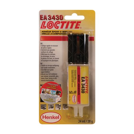 Loctite EA 3430 Adhésif époxy métal/caoutchouc/synthétique 24ml