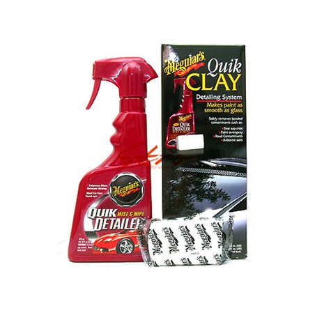 Meguiar's Quik Clay Starter Kit (50g Argile/473ml Quik Detailer)