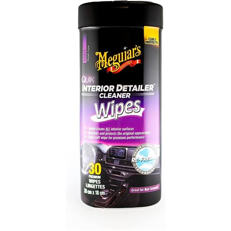 Meguiar's Quik Interior Detailer Wipes 30 pièces