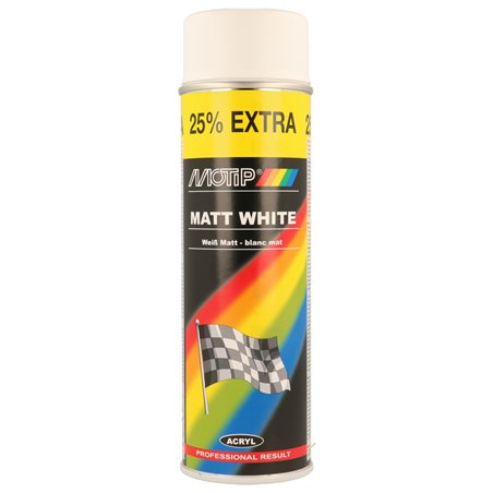 Motip Rallye Peinture - Blanc mat - 500ml