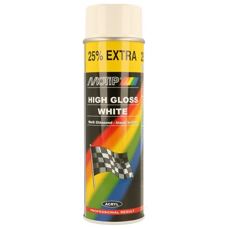 Motip Rallye Peinture - Blanc brillant - 500ml