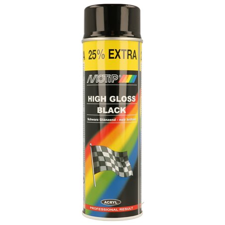 Motip Rallye Peinture - Noir brillant - 500ml